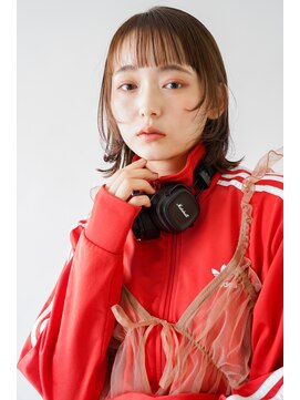 トクテ 吉祥寺(tokute) くびレイヤーエモージュグレージュカラーくびれショート/吉祥寺