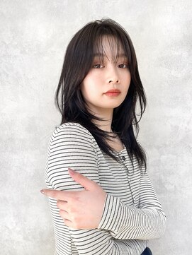 メゾンドイギー(MAISON de IGGY) 美髪エアリーロング暗髪グレージュカラーレイヤーカット