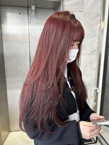 リリー(Lilley)&nbsp;【lilley 稲永麻衣】ブリーチなしダブルカラー+天神韓国ヘア