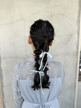 ルブランヘアギャラリー(Le blanc hair gallery) 編み下ろしヘアセット