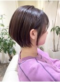 【 I. 】30代からの襟足すっきり前下がりショートボブ 川口