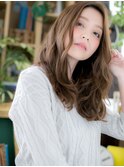ショコラブラウン小顔抜け感レイヤーロングh3志木20代30代40代