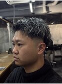フェード/ホワイトメッシュ/ツイスト