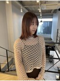 大人ガーリー大人美人透明感髪質改善ニュアンスくすみカラー
