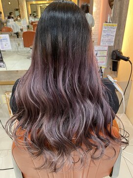 ネオリーブサイン 大森店(Neolive sign) グラデーションカラー ラベンダーグレージュ 【大森】