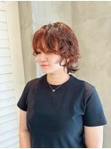 ミニウルフ×ショート×パーマ