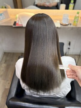 シュガー バイ エクラート 立川南口店(SUGAR by ECLART) 【オリーブカラー×縮毛矯正】#髪質改善#美髪矯正#縮毛矯正