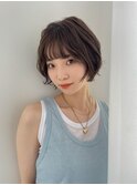 カノ:パーマ風スッキリショート