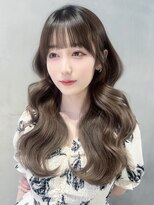 アルバム 池袋(ALBUM)&nbsp;韓国ヘアロング前髪カット顔周りレイヤー_F30916