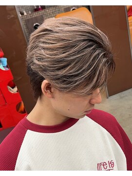 リップス 吉祥寺店 (LIPPS) ホワイトミルクティーベージュバレイヤージュセンターパート