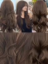 アマトウキョウスマートサロン(AMA TOKYO×Smart Salon)&nbsp;ヘーゼルベージュ　ブリーチなし　レイヤーカット　海外風