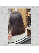 コネクション(connection)&nbsp;内巻きボブのカット＋ピンクブラウンのカラー