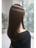 ナチュラルストレート×フォギーベージュ