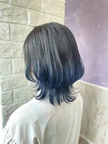 アンジェリカ JR奈良駅前店(ANGELICA) 【ANGELICA 東 玲那】 ウルフカット×ブルー