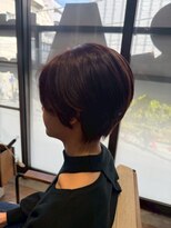 ヘアーショップ エヌアンドエー 越谷店(hair shop N&A) 10代20代30代のハンサムショート ピンク/パープル