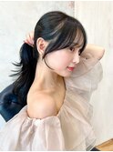 *20代30代40代◎小顔薄め前髪顔まわりレイヤーカット表参道