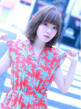 ミリム 栄矢場町店(MIRiM) 【ミューズ栄】明るめアッシュ×外はねボブ×SLY