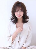ゆるふわことりベージュ外ハネセミディ☆