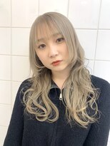 デート 下北沢(DATE)&nbsp;ウルフカット＋ミルクティーベージュダブルカラーケアブリーチ