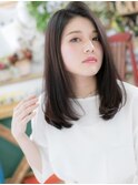 ★かきあげ前髪アシンメトリーエアーストレート20代30代40代★8