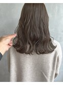 [kichi.] セミロング×オリーブグレージュ