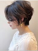 前髪長め*センターパート大人ショート〔銀座、有楽町〕