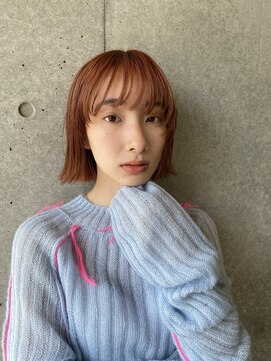 ヴェルダ 池袋店(verda) オレンジブラウンカラー×ボブレイヤー