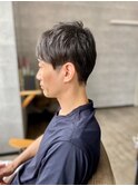 MEN'S HAIRダークアッシュベリーショート