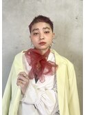 ダブルカラーカットショートウルフローライト