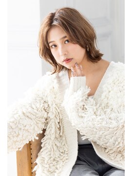 トティア 本通(Totia) 【Totia本通】ニュアンスボブ×カーキベージュ