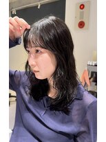 アム(amu)&nbsp;ミディアムパーマ/前髪パーマ/デジタルパーマ/コテ巻き風パーマ