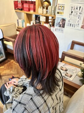 リシェールグリーン 越谷花田店(RICHAIR GREEN) 前髪/アンブレラカラー/こなれミディ/イメチェン/ウェーブパーマ