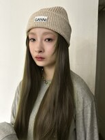 メゾンアクア 表参道(Maison ACQUA)&nbsp;☆ブリーチなしダブルカラー オリーブ オリーブベージュ ボブ