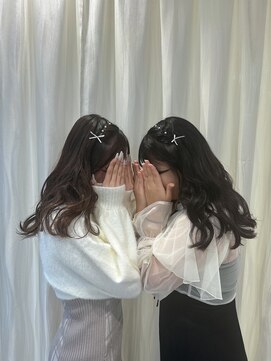 ユアーズヘア 新宿三丁目店(youres hair) 編み込みハーフツイン