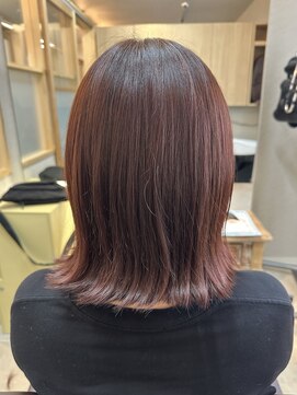 リエ バイ エクラート 葛西店(Rie. by ECLART) ピンク×ボブ