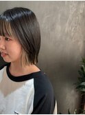 ぱつっとボブ