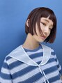 ムーセン(mu-sen) ラインのあるボブが可愛いスタイル。