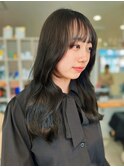 顔周りレイヤー ウルフレイヤーカット ワイドバング20代30代40代