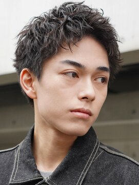 フィフスパーク(fifth PARK) ツイストスパイラルパーマ×スパイキーショートで男らしさ◎