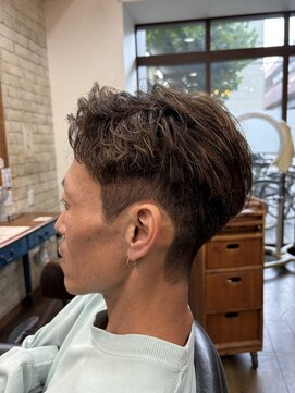 抜け感メッシュ×さっぱり大人ショート