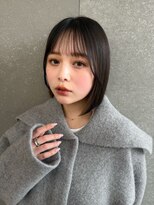 ロンドプランタン 恵比寿(Lond Printemps) オリーブグレー/ショートボブ/ココアベージュ/黒髪/小顔