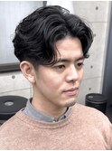毛流れセンターパート