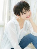  mod's天神/黒髪ダークアッシュウェットヘア小顔クールショートa