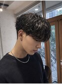 シャドウパーマアクティブショートニュアンスパーマ韓国マッシュ