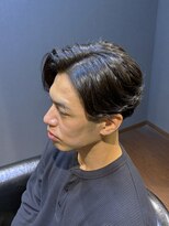 ビーダンディー(Bee dandy)&nbsp;ビジネスツーブロック ボリュームダウンパーマ 七三サイドパート