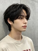 エイチ メンズ(H)&nbsp;マンバンヘアフェザーパーマフェードカットシャドウパーマメンズ