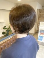 ヘアアンドメイクフリッシュ(HAIR&MAKE FRISCH)&nbsp;40代　ショートボブ　マットグレージュ