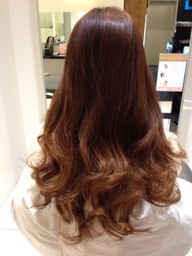 トリコ 都島店(trico) カッパー系グラデーションカラーゆる巻き【トリコ都島】