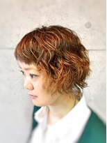 キャン 温品店(CAN)&nbsp;【ＣＡＮ】　前下がりボブ×ニュアンスウエーブ×ハナヘナ