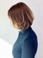 アイティー バイ アルバム 中野店(IT by ALBUM) 前下がりグラボブ_ウェーブパーマフォギーベージュ_ba290461